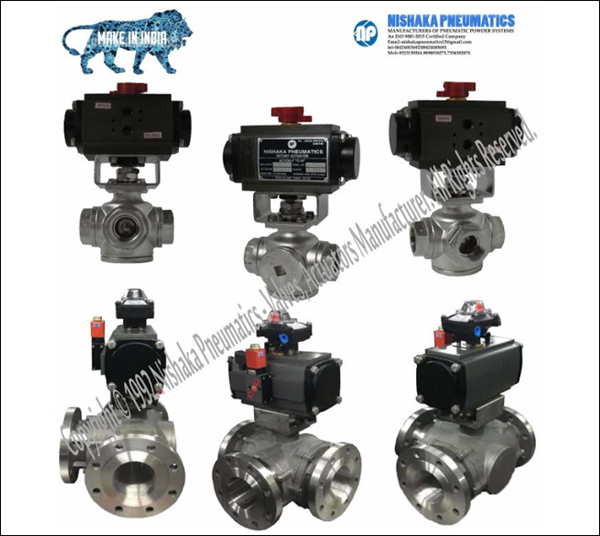 3 Way Ball Valve With Actuators