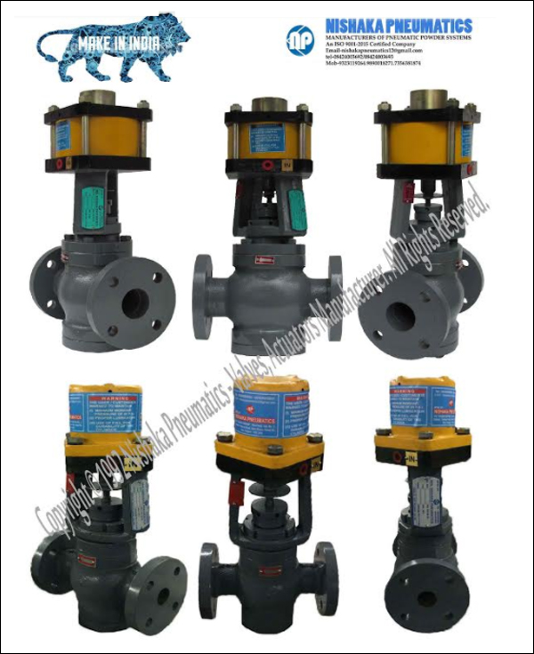 Pneumatic Two Way Control Valves